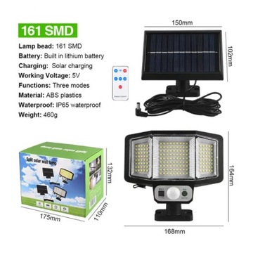 Solarne lampy uliczne LED lampa Motion Sensor