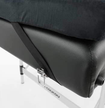 Велюровый косметический матрас для наращивания ресниц с черными креплениями