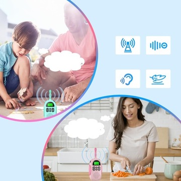 WALKIE TALKIE DLA DZIECI 2SZT Łoki Toki Krótkofalówki Zestaw DUŻY ZASIĘG