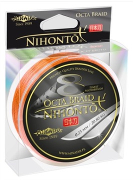 Mikado Plecionka NIHONTO OCTA 10m 0.14mm Orange