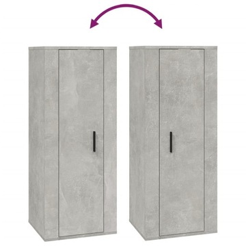 Комплект из 4 тумб под ТВ, бетонно-серый