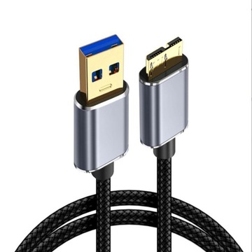 Kabel USB 3.0 A do zewnętrznego dysku twardego Micro o długości 0,5 m