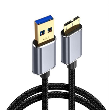 Zewnętrzny dysk twardy USB 3.0 A męski na Micro B 2m