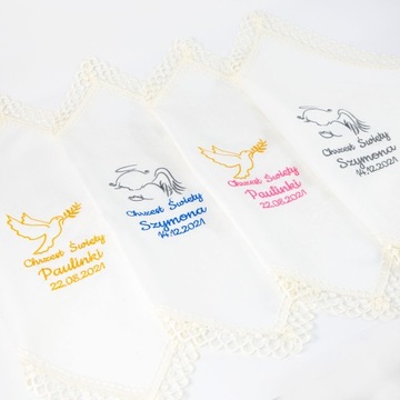 Крещальный халат и свеча в шкатулке, набор для вышивания