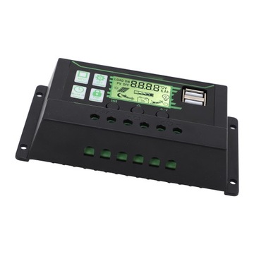 Solar Charge Controller 20A 2 USB Output PWM Control 3 Stage Charging Solar