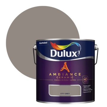 DULUX AMBIANCE FARBA CERAMICZNA 2,5L City Grey