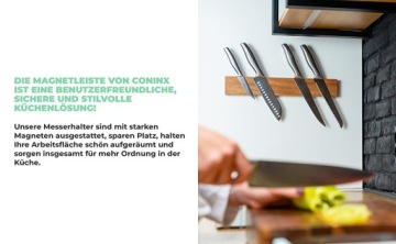 Магнитная полоса для ножей 40 см, дерево акация.