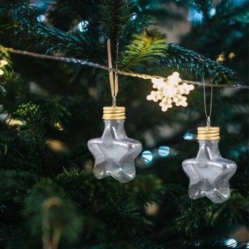 Пластиковые контейнеры Баночка с крышкой Бутылка желаний 10 шт.