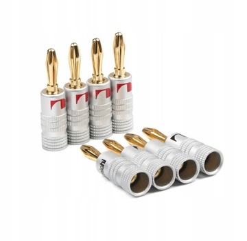 WTYK GŁOŚNIKOWY BANAN NAKAMICHI GOLD HQ 8 sztuk