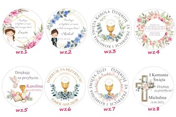 Магнит благодарности, подарок для гостей, УФ печать, Первое причастие, набор 10 шт.