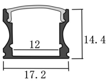 ŁĄCZNIK KĄTOWY DO PROFILU LED LP-C CZARNY