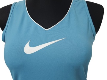 T SHIRT TOP DAMSKI NIKE M FIT DRY BŁĘKITNA SPORT