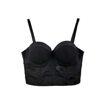TOP PUSH UP GORSET BIUSTONOSZ DAMSKI MODELUJĄCY r. M CZARNY