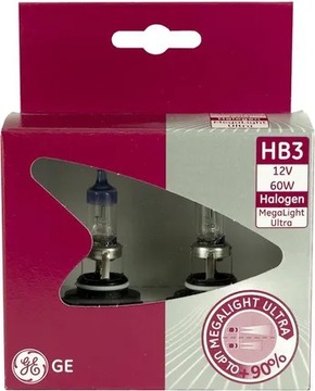ŻARÓWKI HB3 GENERAL ELECTRIC MEGALIGHT ULTRA +90%