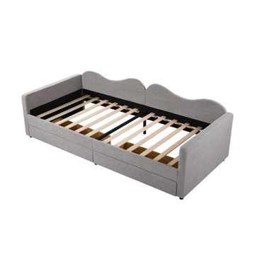Łóżko dziecięce Łóżko tapicerowane 90*200 cm Sofa z 2 szufladami