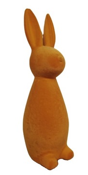 ZAJĄC welurowy WIELKANOC flok ŻÓŁTY królik 40 cm