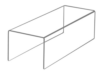 STOJAK PODSTAWKA EKSPOZYTOR STOPIEŃ PLEXI 30/10 cm