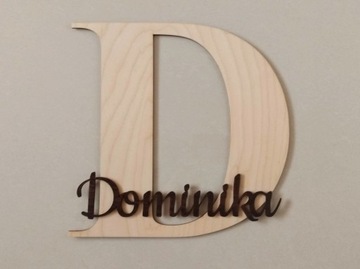 LITERY na ścianę 3D imię dziecka Literki drewniane