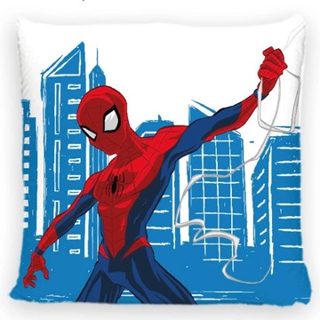 Poszewka 40x40 dekoracyjna MIĘKKI VELVET dla dziecka Superbohater Spiderman