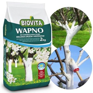 Wapno do Bielenia Drzew i Odkwaszania 2kg BIOVITA