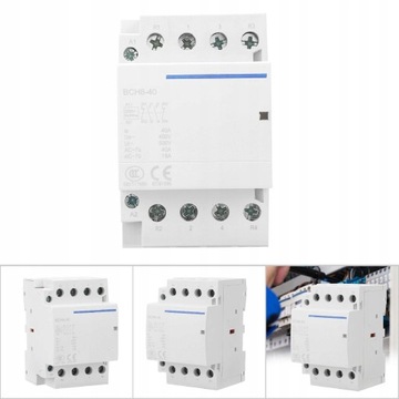 4P 40A 24V/230V 50/60Hz domowy stycznik AC 2NO2NC