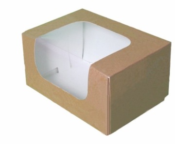 PUDEŁKO CIASTO MUFFINKI KRAFT eko 16,5x11x8 5szt.