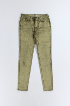 Orsay outlet złote SPODNIE DAMSKIE S jeans