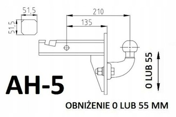 HAK HOLOWNICZY KULA ADAPTER USA JEEP WRANGLER NOWY