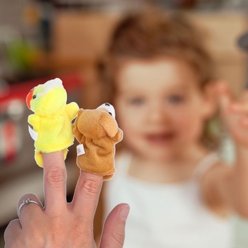 FINGER PUPPIES куклы мягкие игрушки талисманы для детей 10 шт.