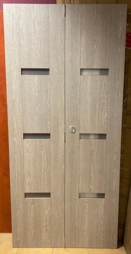 ТРИО СКЛАДНЫЕ ДВЕРИ - ЗАСТЕКЛЕННЫЕ - КОМПЛЕКТ