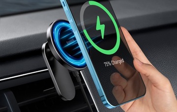 СТАБИЛЬНОЕ АВТОМОБИЛЬНОЕ ЗАРЯДНОЕ УСТРОЙСТВО BASEUS MAGSAFE 15 Вт Qi 12 В