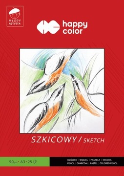 Szkicownik Młody Artysta A3 25 ark. 90 g/m2 H.C.