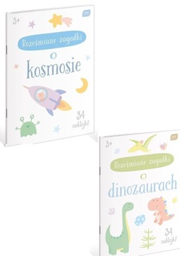 ZESTAW ROZEŚMIANE ZAGADKI kosmos + dinozaury