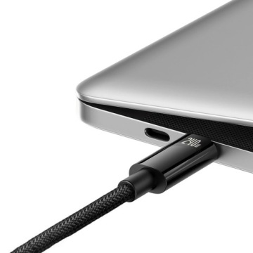 Кабель USB-C — Baseus Tungsten Gold, 3 м, 480 Мбит/с, 240 Вт