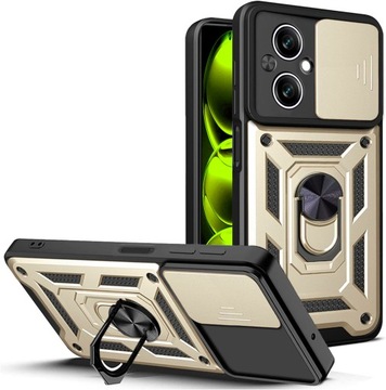 Чехол ARMOR для Realme C67 4G + 9H СТЕКЛЯННЫЙ ЧЕХОЛ С СДВИЖНЫМ КОЛЬЦОМ ЗАЩИТА КАМЕРЫ