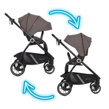 КОЛЯСКА LIGHT CROX TAUPE С УФ-КАПИНОМ И АКСЕССУАРАМИ 0–22 КГ