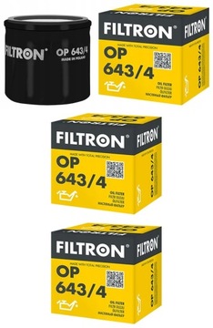 3× FILTRON OP643/4 FILTR OLEJE
