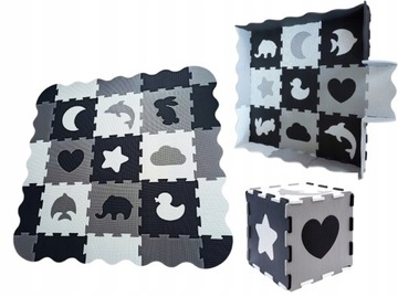 MATA PIANKOWA EDUKACYJNA PUZZLE KOJEC 25EL b