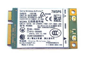 МОДЕМНАЯ КАРТА WWAN 4G SIERRA AIRPRIME 7W5P6 DW5570