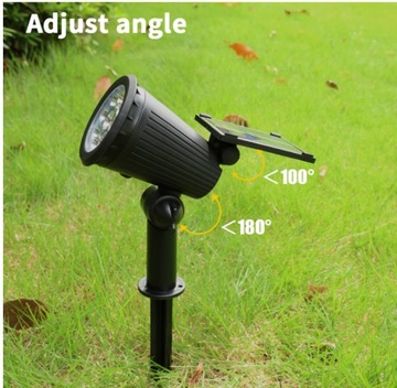 1x LAMPA REFLEKTOR LAMPKI SOLARNE OGRODOWY Czujnik zmierzchu CIEPŁE ŚWIATŁO