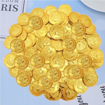Пиратские монеты для детей, золотые монеты