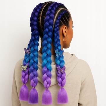 СИНТЕТИЧЕСКИЕ ВОЛОСЫ ДЛЯ МОСТОВ ЦВЕТ ОМБРЕ ДЛЯ ИСКУССТВЕННЫХ БРИТАН 26