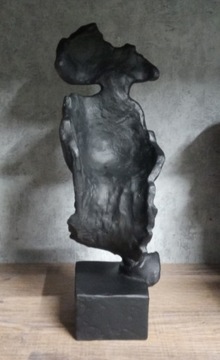 Скульптура - Тишина с платформой H-60см Черный.