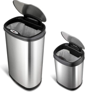 AUTOMATYCZNY ŚMIETNIK KOSZ NA ŚMIECI 2szt 50L /12L