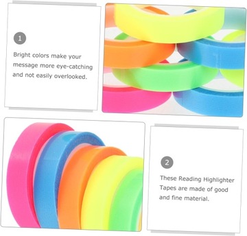 10 рулонов водонепроницаемых самоклеющихся закладок стикера указателя для меток книг