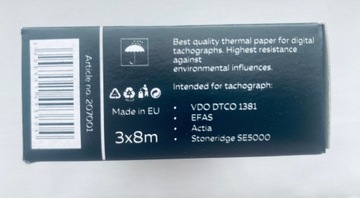 Бумага для тахографа - Тексон - 3 шт.