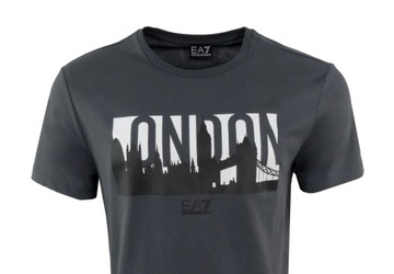 EA7 Emporio Armani t-shirt męski, szary, XL