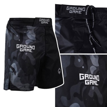 Krótkie spodenki treningowe męskie Ground Game MMA Moro 4.0 Czarne r. xl