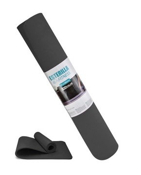 Mata do ćwiczeń FITNESS CZARNA 61X188CM