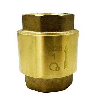 Обратный клапан 1 дюйм МЕТАЛЛИЧЕСКИЙ ШТОК DN25 Латунь